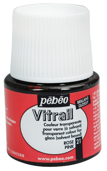 pebeo vitrail 21 Rose Pink / بيبو فيترَل 21 وردي زهري