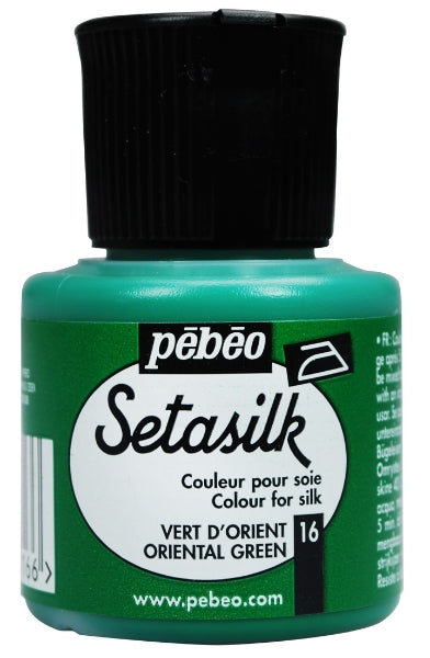 Pebeo Setasilk Silk Paint Oriental Green / بيبو سيتاسيلك لون حرير أخضر شرقي