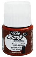Pebeo Setacolor Velvet Brown / بيبو سيتاكلر بني مخملي
