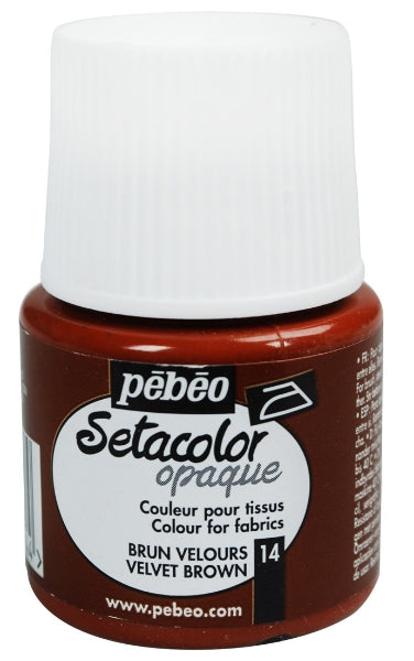 Pebeo Setacolor Velvet Brown / بيبو سيتاكلر بني مخملي
