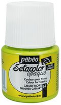 Pebeo Setacolor Opaque 61 Shimmer Canary / بيبو سيتاكلر معتم 61 أصفر كناري لامع