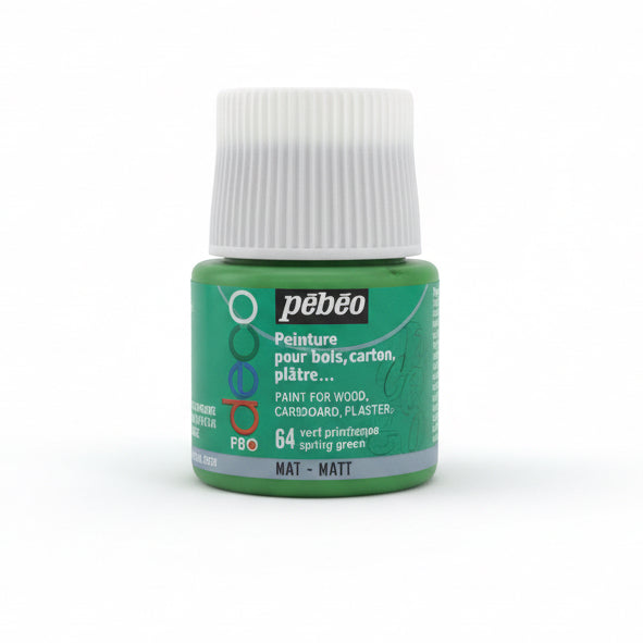 pebeo deco peinture 64 spring Green / بيبو ديكو طلاء أخضر ربيعي 64