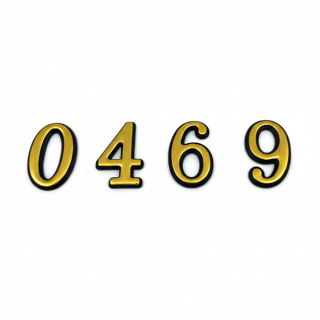 Small stick letter 0 / رقم لاصق صغير 0