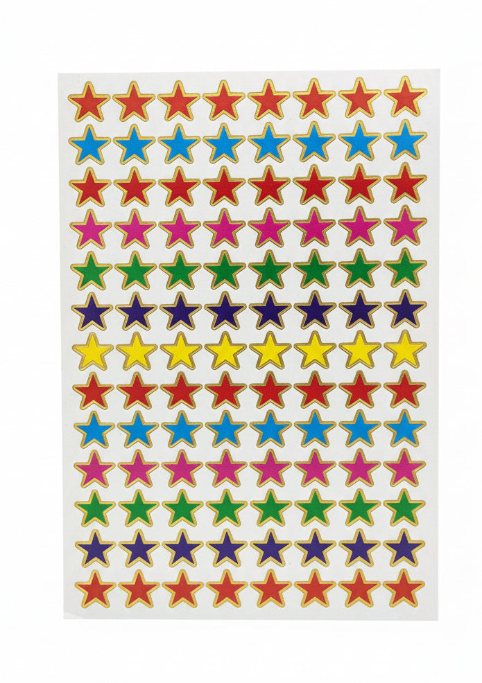 Stars sticker sheets / أوراق ملصقات النجوم