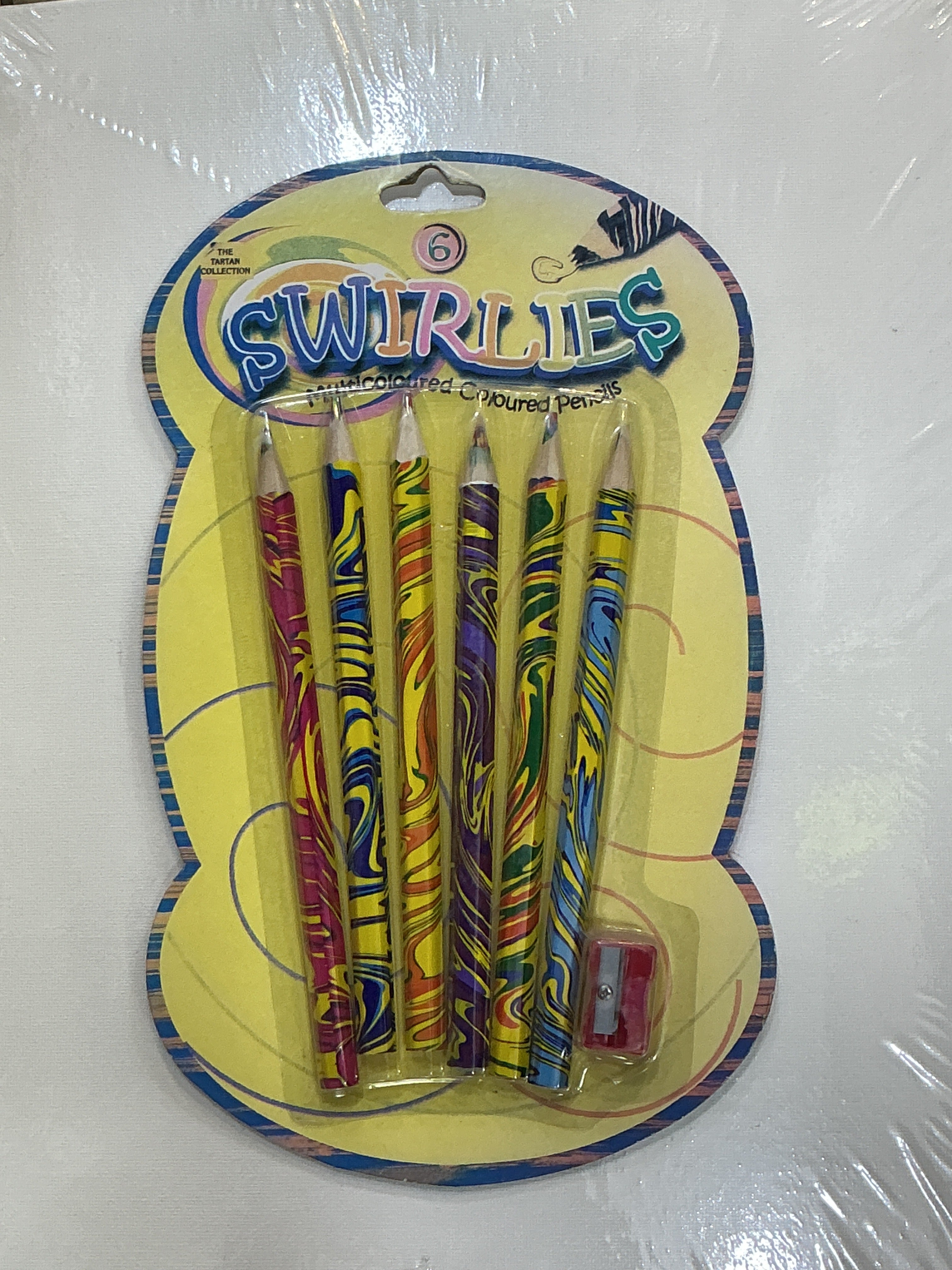 Swirlies 6 multiColoured Pencil / سويرليز 6 أقلام رصاص متعددة الألوان