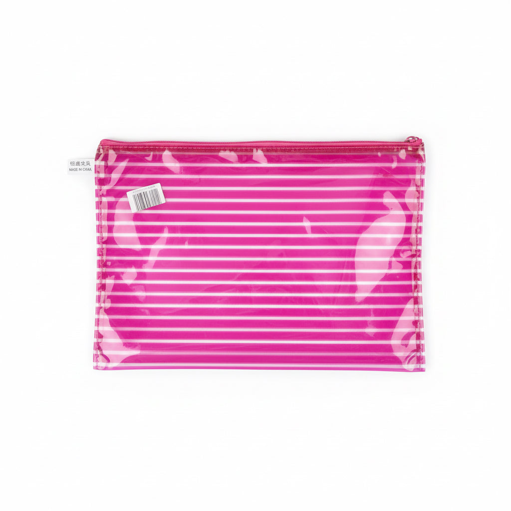 Transparent Zipper Pouch / حقيبة بسحّاب شفافة