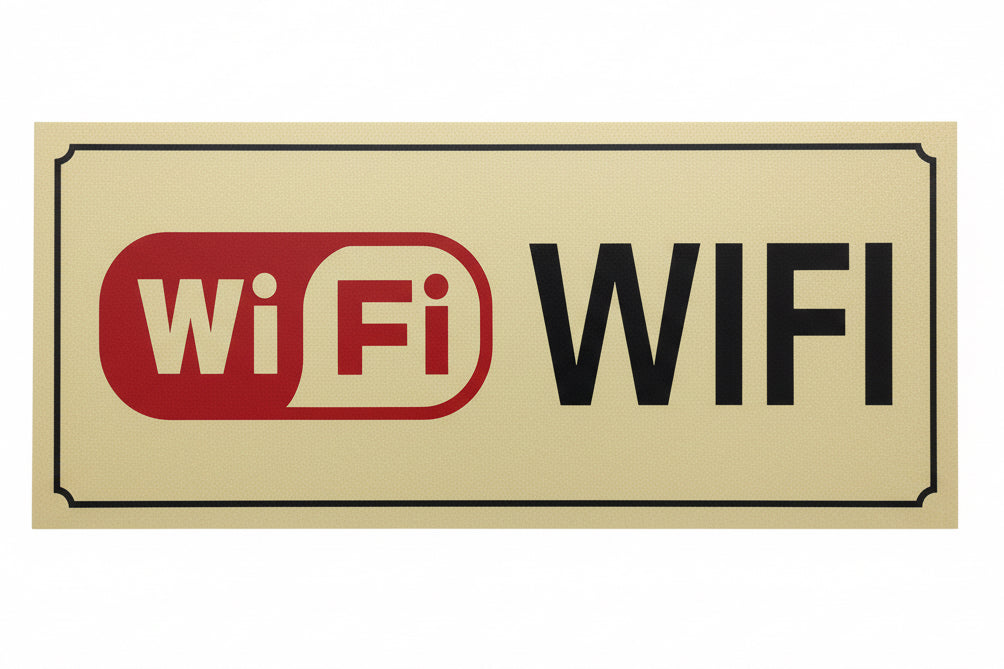 WIFI Sign Gold / واي فاي علامة ذهبية