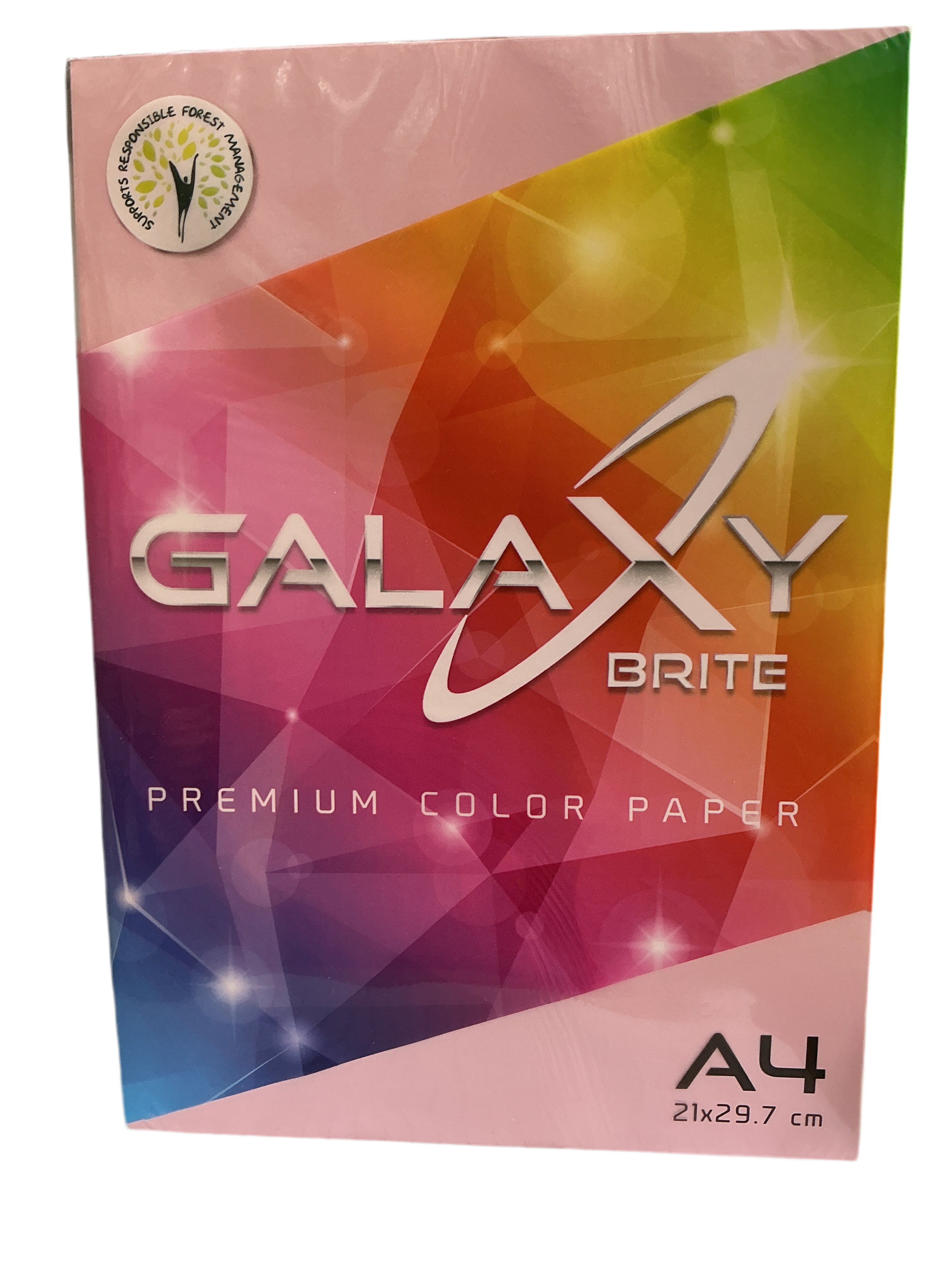 GALAXY BRITE A4 80gsm 500 Color paper / جالاكسي برايت – ورق ملوّن A4 – 80 غرام/م² – 500 ورقة