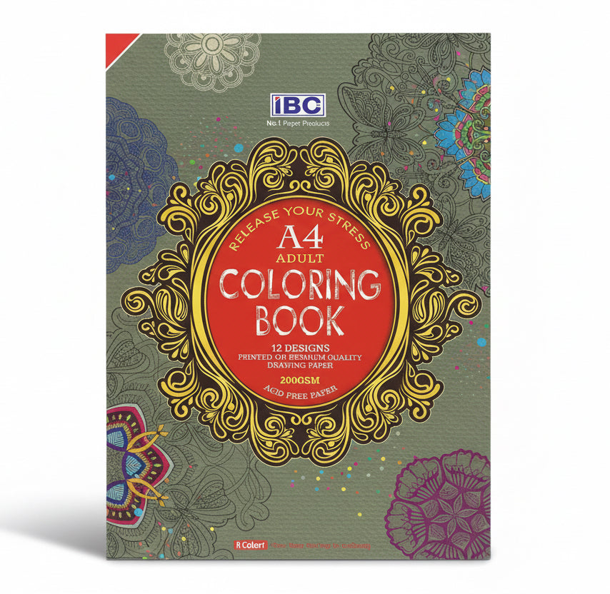 A4 Advanced Colouring Book / كتاب تلوين متقدم بحجم A4