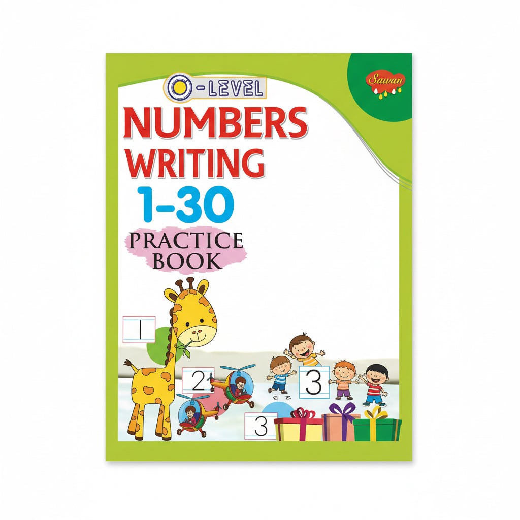 Numbers writing 1‑30 Practice Book / كتاب ممارسة كتابة الأرقام من 1‑30
