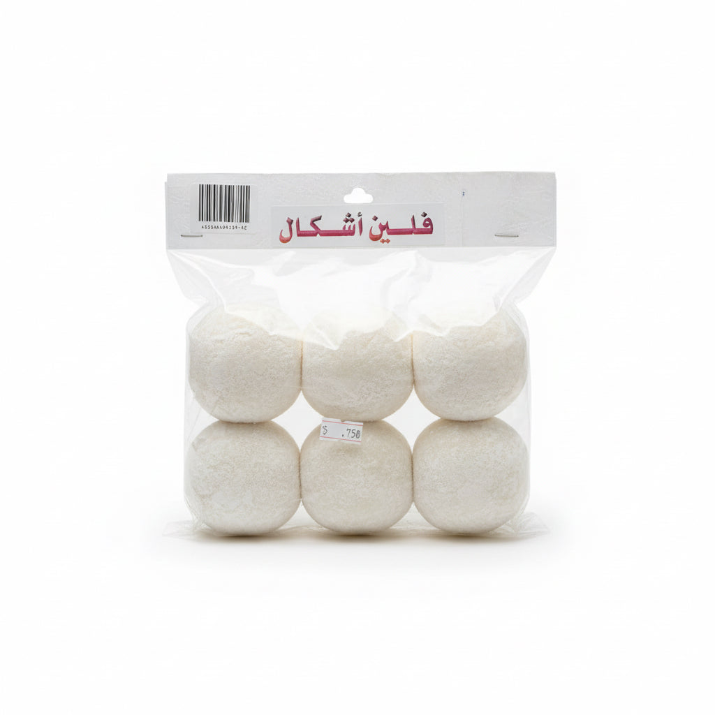 Apple shape foam 6 pcs / 6 قطع فوم على شكل تفاحة