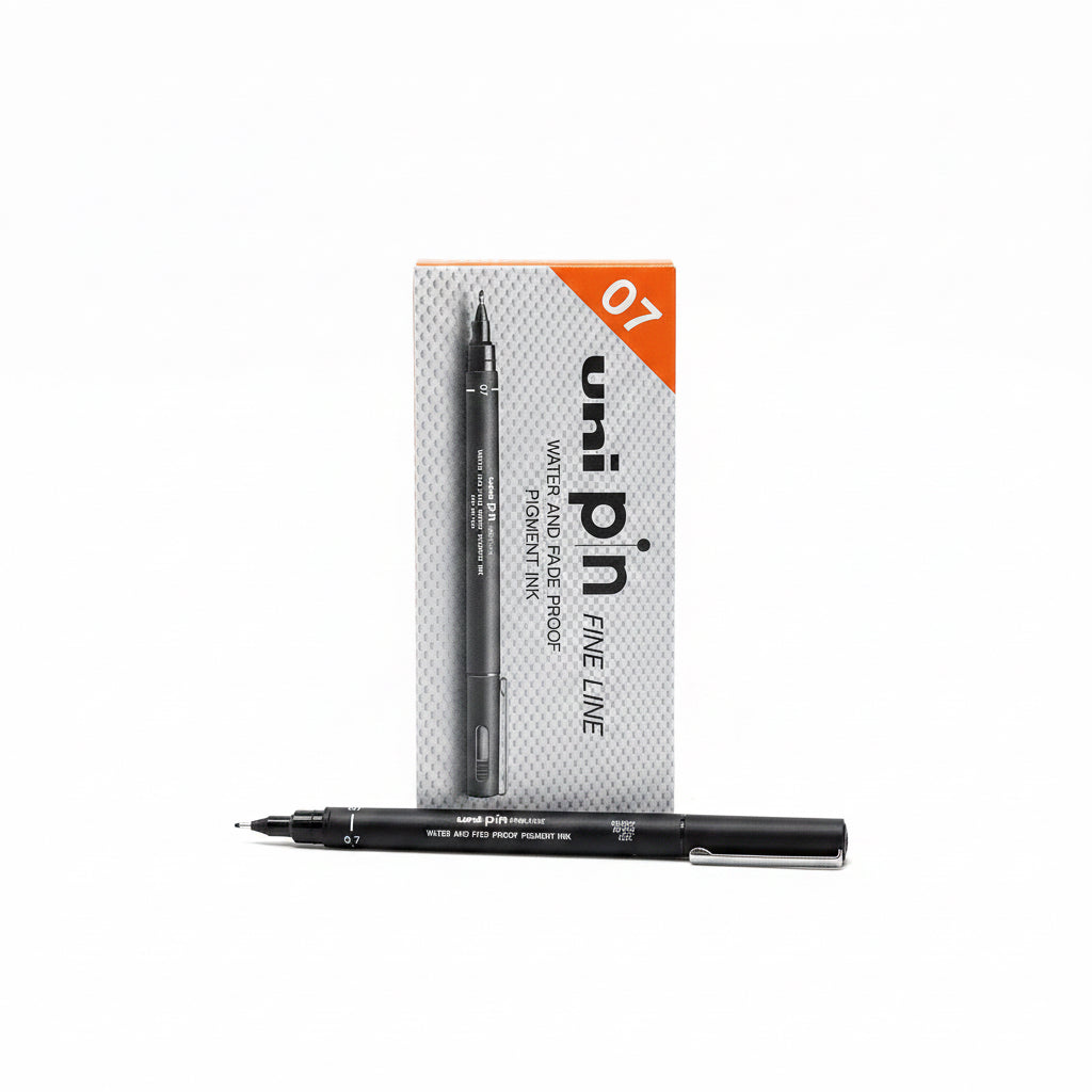 uni pin FINE LINE 0.7 x10 Black / يوني بين خط دقيق 0.7 ×10 أسود