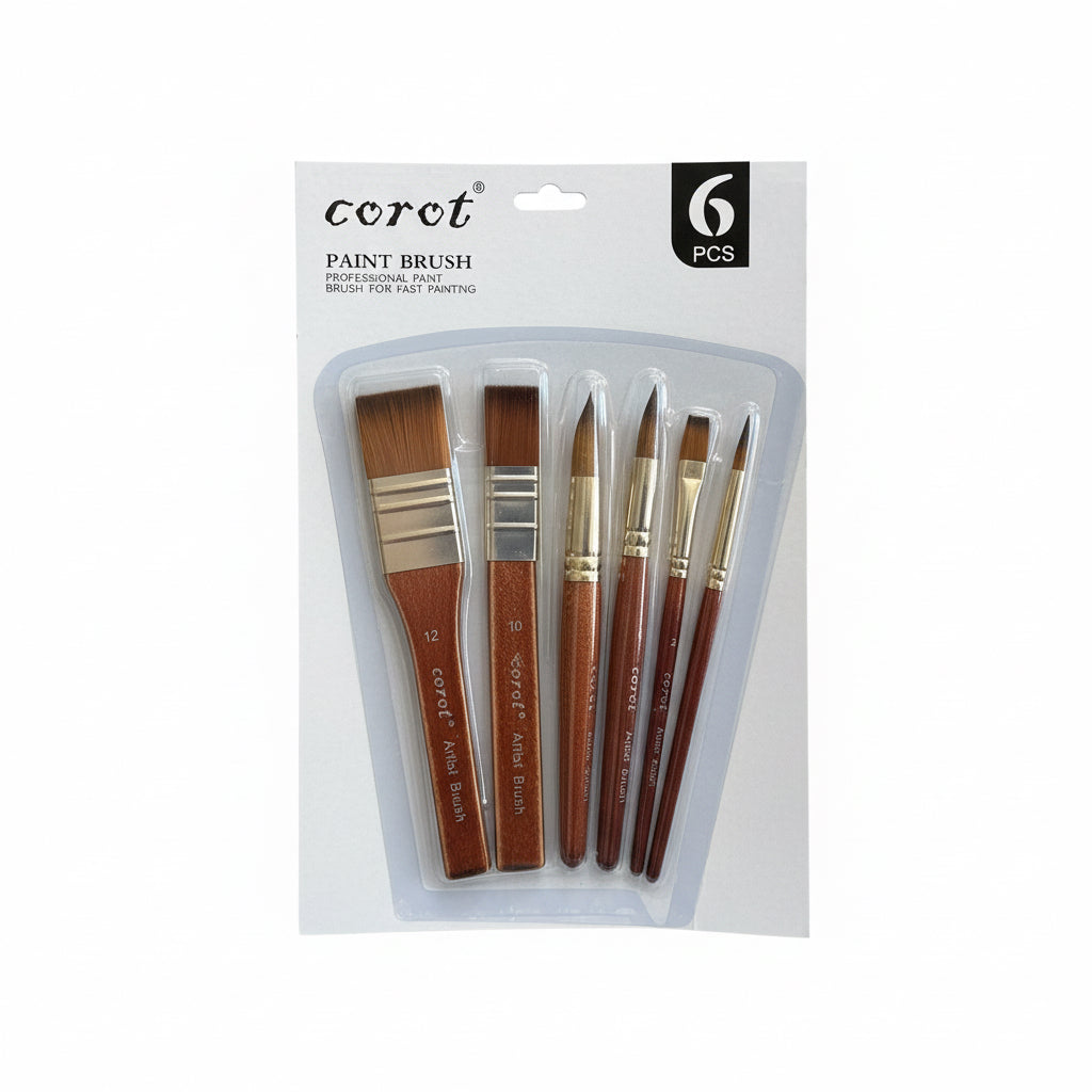corot PAINT BRUSH 6 Pcs / فرش طلاء كوروت – 6 قطع