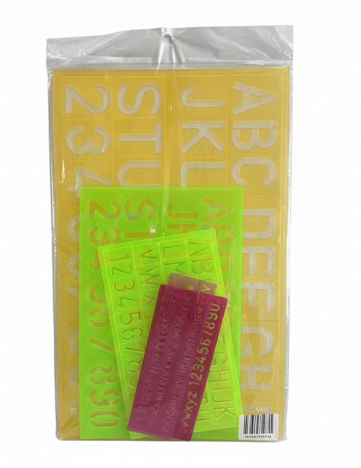 Plastic stencil rulers / مساطر بلاستيكية بقوالب