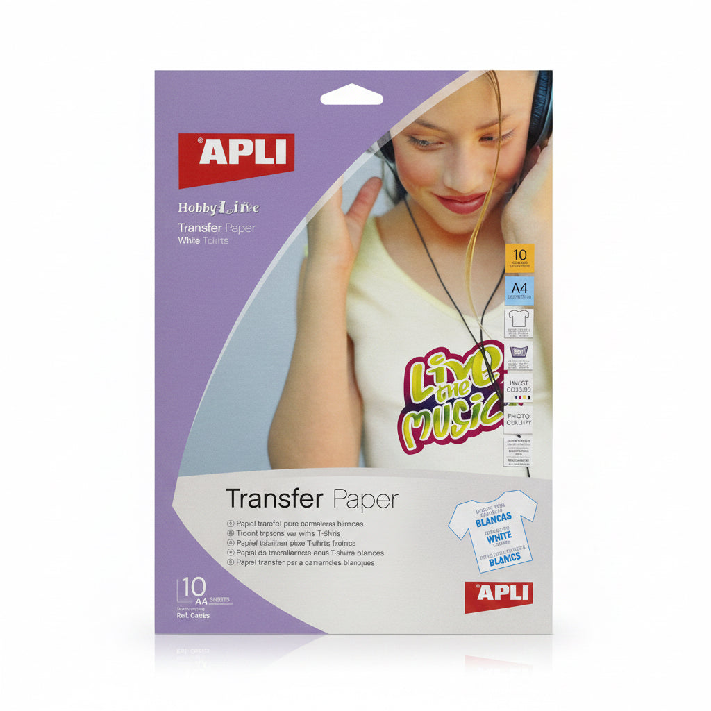 APLI Transfer paper for White t-shirts / ورق نقل APLI للقمصان البيضاء