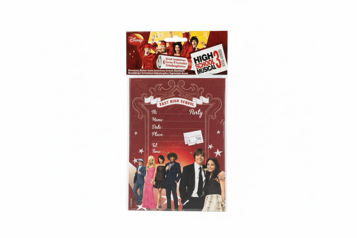 High School Musical 3 Invitation Card / بطاقة دعوة هاي سكول ميوزيكال 3