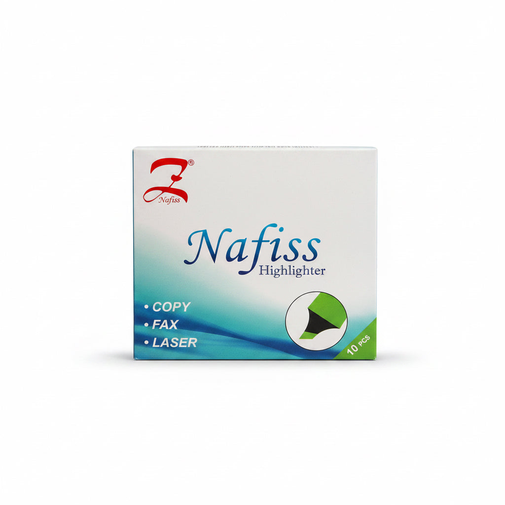 Nafiss Highlighter 10 Pcs Green / نافيس محدد نص 10 قطع أخضر