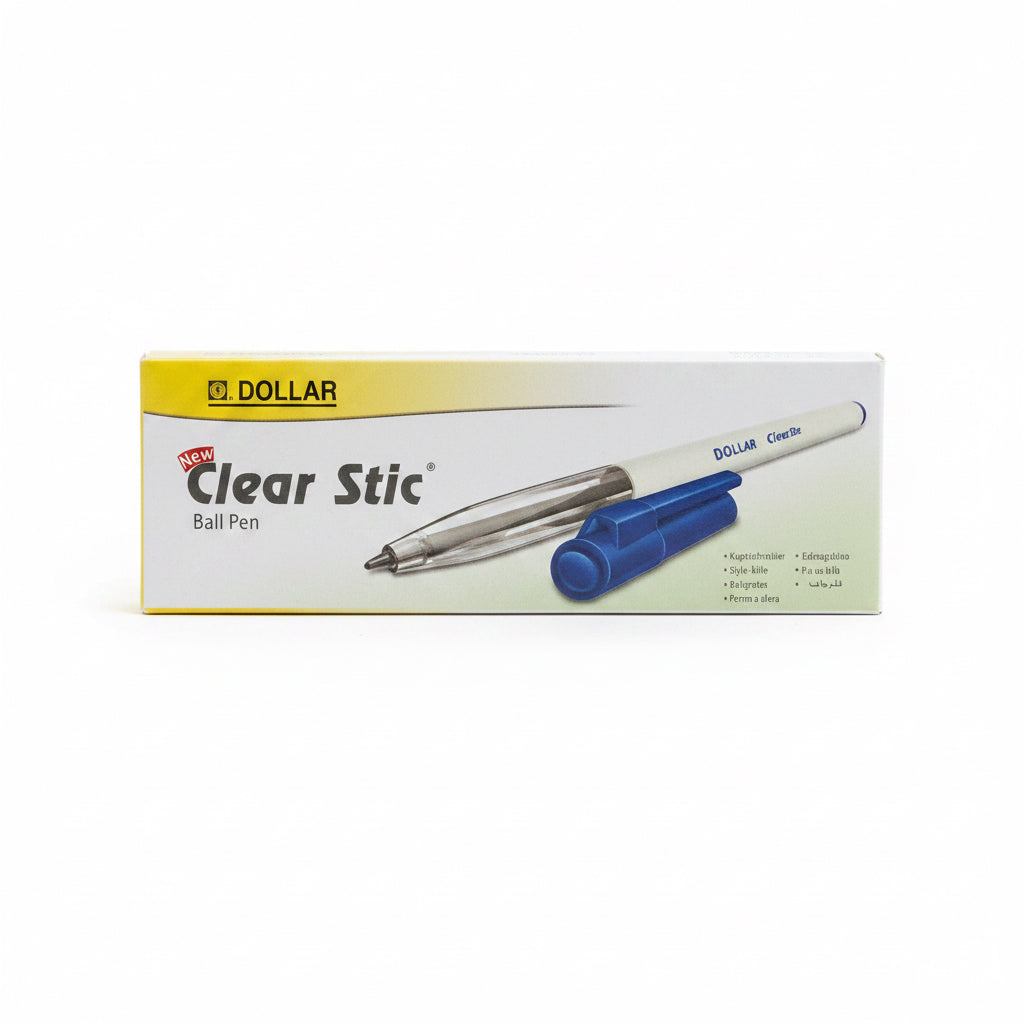 Dollar clearstic Black Pens x10 / دولار كليرستك أقلام ×10
