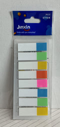 JinXin PET Stick Writable Page Flags – 5 Neon Colors / أعلام صفحات جينشين PET قابلة للكتابة – 5 ألوان نيون