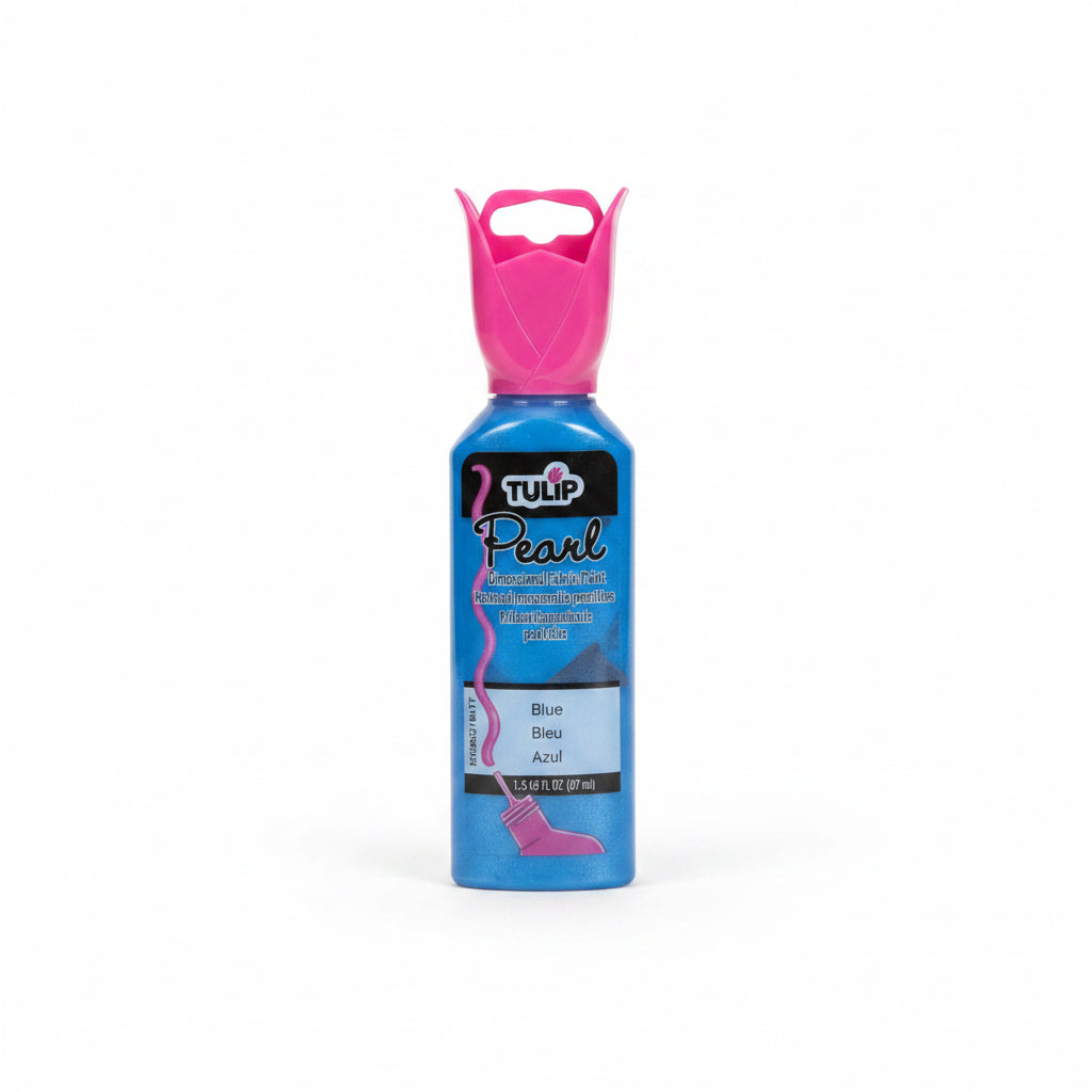 Tulip Pearl Fabric Paint Blue 37ml
