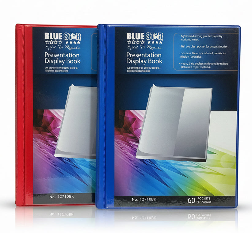 Blue star Presentation Display Book 60 pockets / كتاب عرض بلو ستار 60 جيبًا