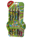 Hongwei 4Pcs rainbow swirl Pencil / هونغوي 4 قطع أقلام دوّامة قوس قزح