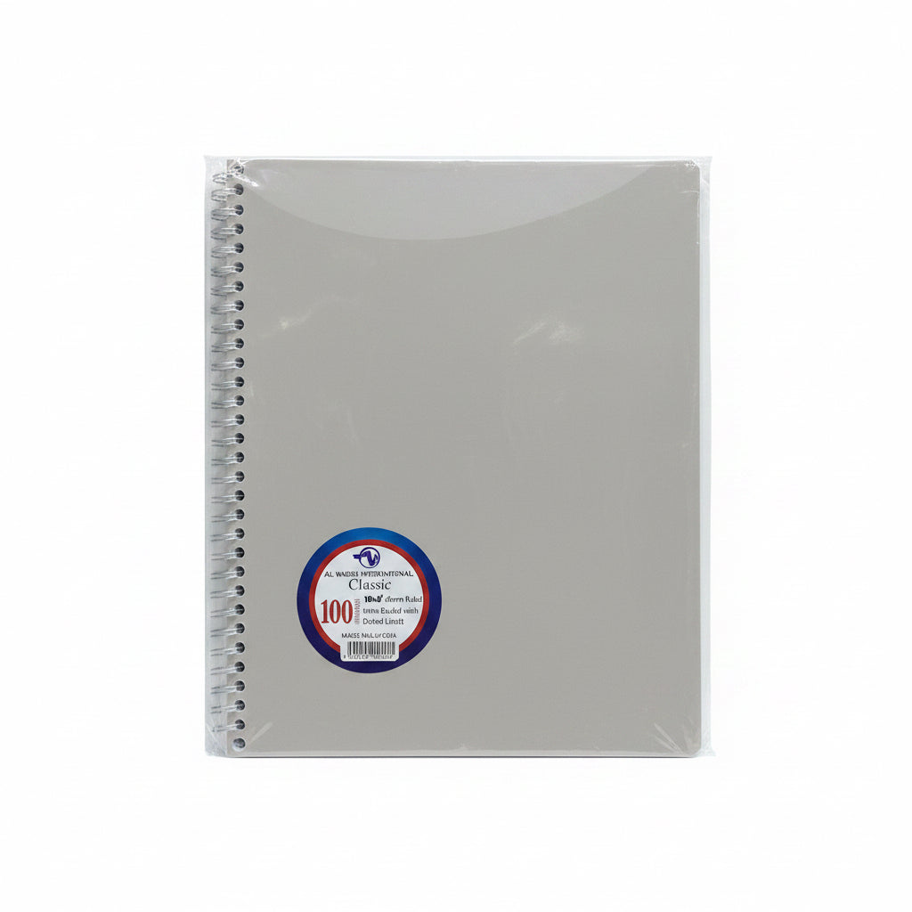 Notebook 100 sheets 10x8" / دفتر الوعده الدولي – 100 ورقة – مقاس 10 × 8 بوصة
