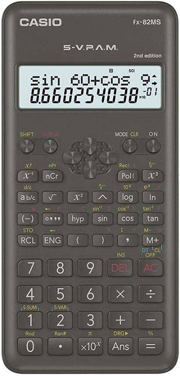 CASIO Scientific Calculator fx-82MS 2nd Edition / آلة حاسبة علمية كاسيو fx-82MS الإصدار الثاني