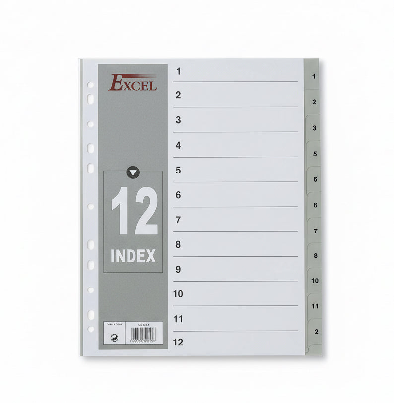 Excel A4 12 Index / فهرس إكسل 12