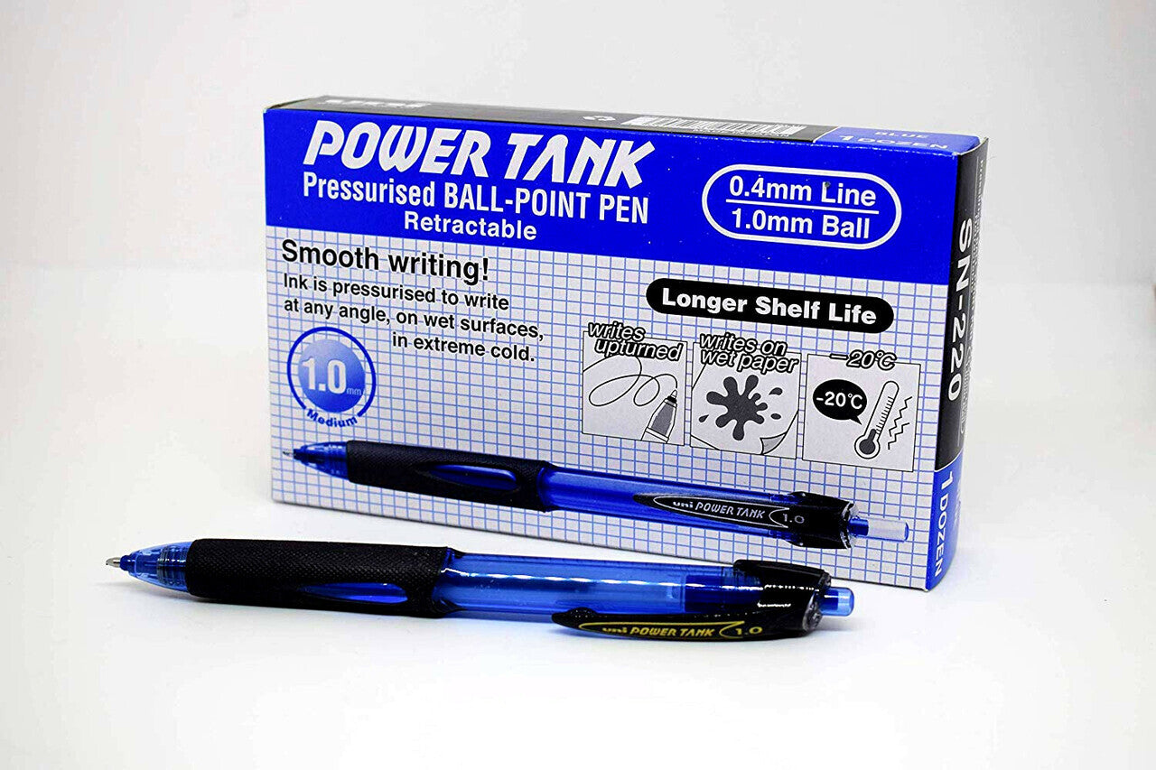 POWER TANK Pressurised BALL-POINT PEN 1.0mm Blue / باور تانك قلم حبر مضغوط 1.0 مم أزرق