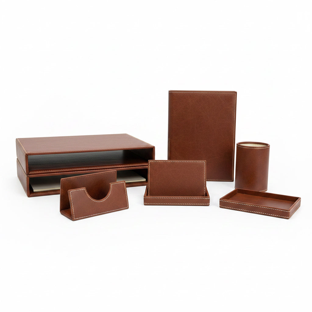 Desktop Set Maroon / طقم مكتبي