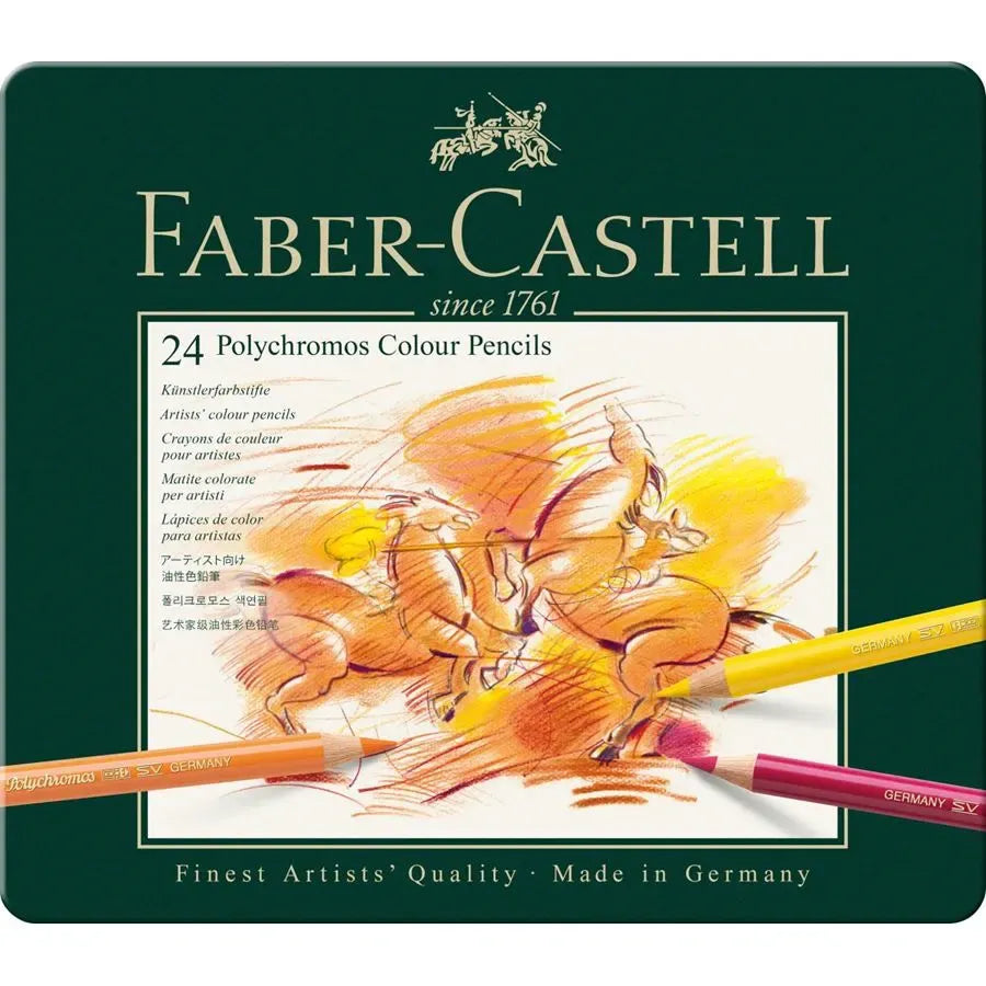 Faber-castell 24 Polychromos Colour Pencils / فابر-كاستل 24 قلم بوليكروموس