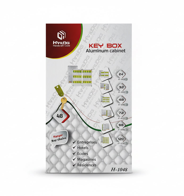 Defelom KEY BOX Aluminum Cabinet 48 / صندوق مفاتيح ديفيلوم – خزانة ألمنيوم لـ 48 مفتاح
