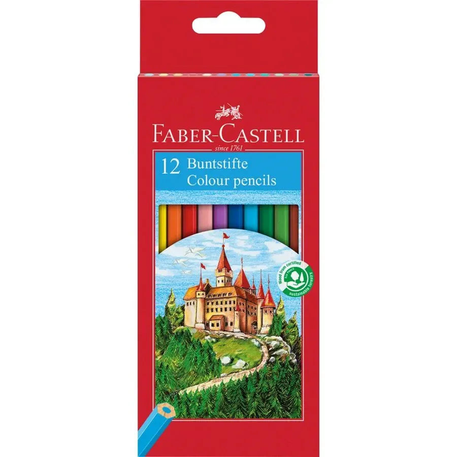 Faber Castell 12 Buntstifte Colour Pencils / فابر كاستل 12 قلم تلوين بونتشتيفته