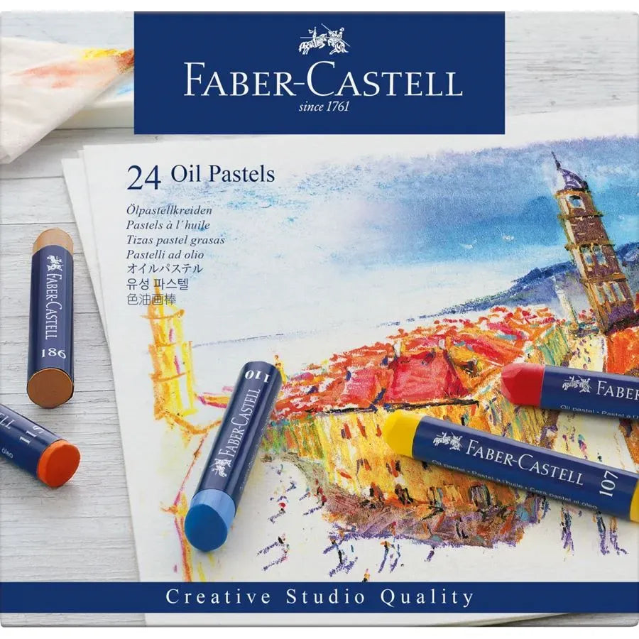 Faber-castell 24 Oil pastels / فابر-كاستل 24 باستيل زيتي