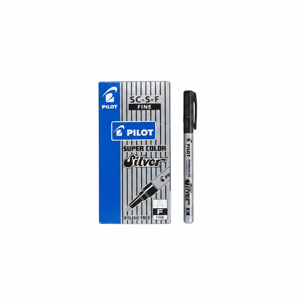 Pilot SUPER COLOR Gold SC-S-EF Silver x12 / بايلوت سوبر كولور SC-S-EF فضي ×12