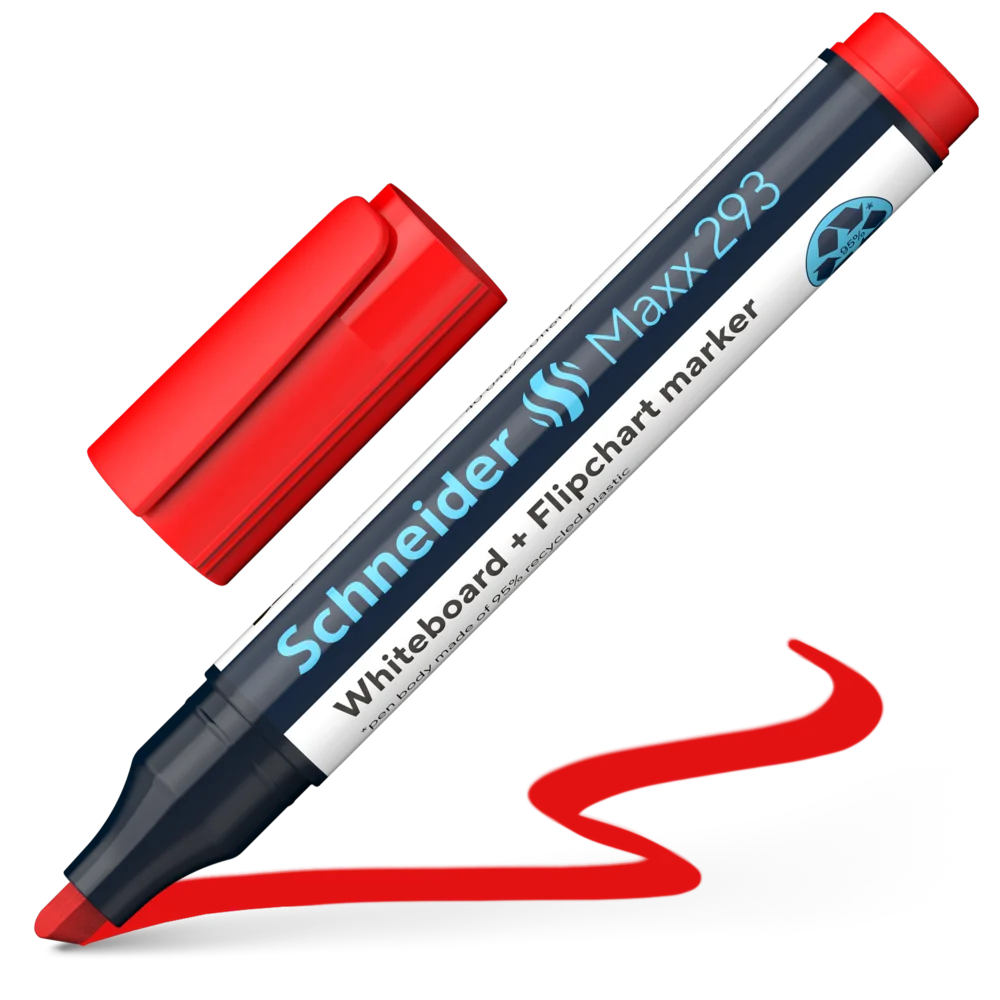 Schneider Maxx Whiteboard Marker 293 Red / شنايدر ماكس 293 احمر