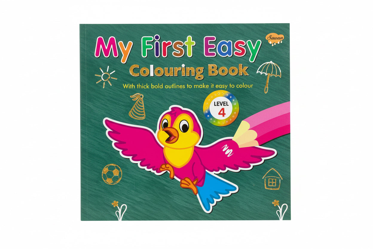 My first easy Colouring Book lvl 4 / كتاب التلوين السهل الأول - المستوى 4