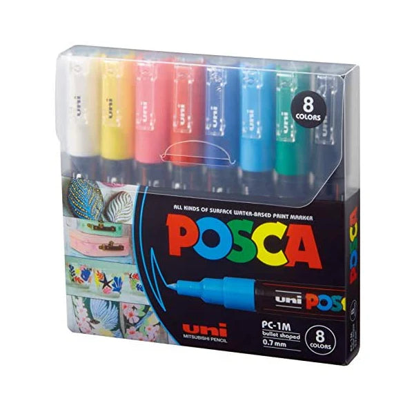 POSCA 8 Colors / ألوان بوسكا 8 ألوان