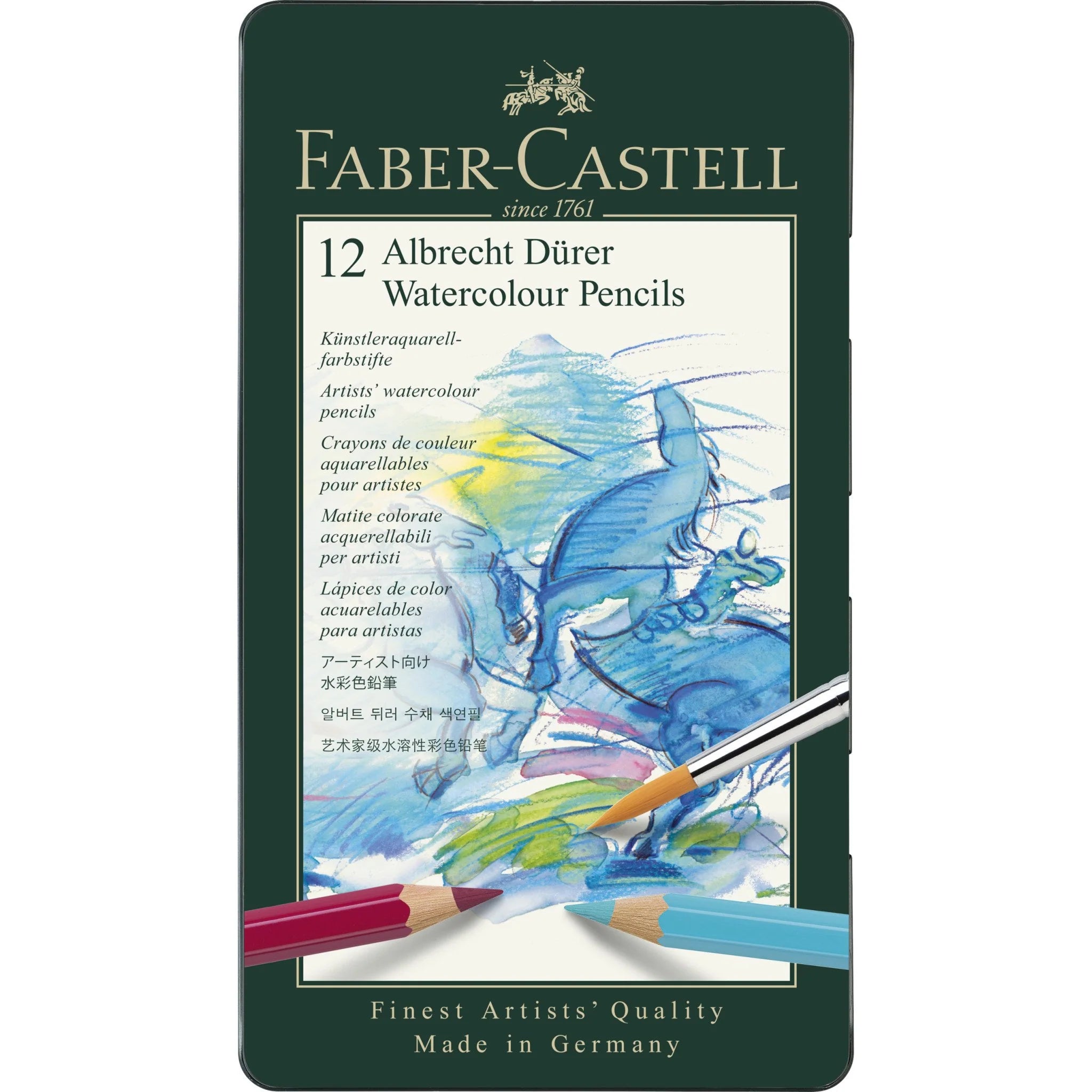 Faber-castell 12 Albrecht durer watercolour Pencils / فابر-كاستل 12 قلم ألبريشت دورر مائي
