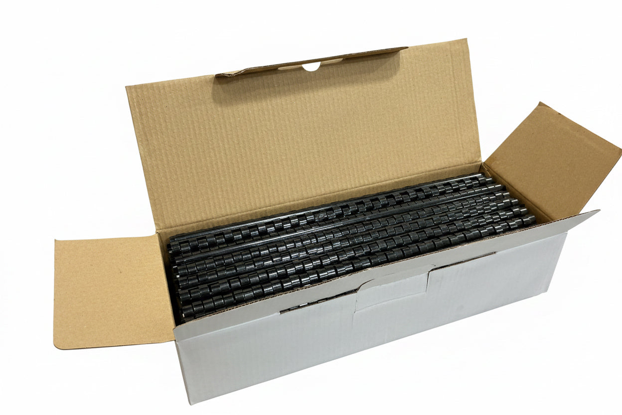 ATLAS Plastic Comb 16mm – 100 pcs/Box (Black)