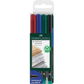 Faber Castell 4 Multimark Permanent universal Marker M / قلم فابر-كاستل Multimark الدائم الشامل – ٤ أقلام