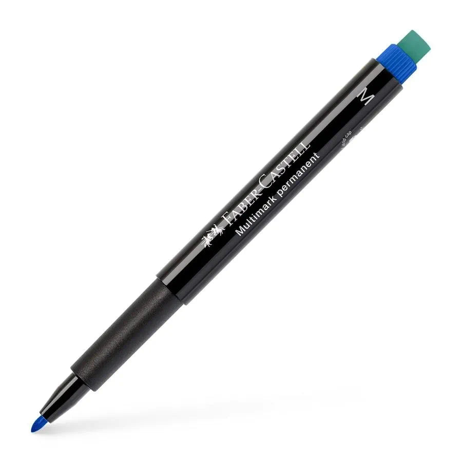 Faber Castell Multimark Permanent Blue / فابر كاستل ملتي مارك دائم