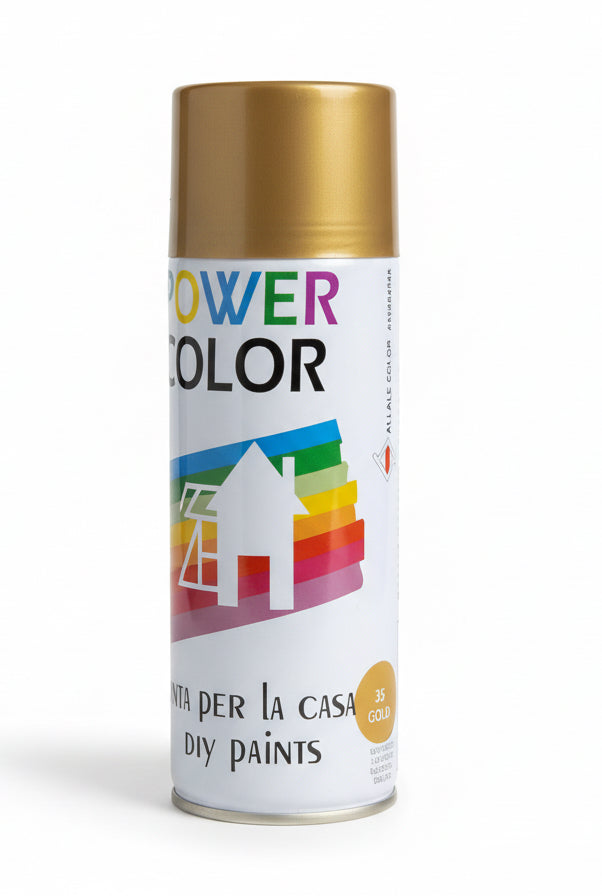 POWER COLOR Spray Paint Gold / بخاخ طلاء POWER COLOR ذهبي