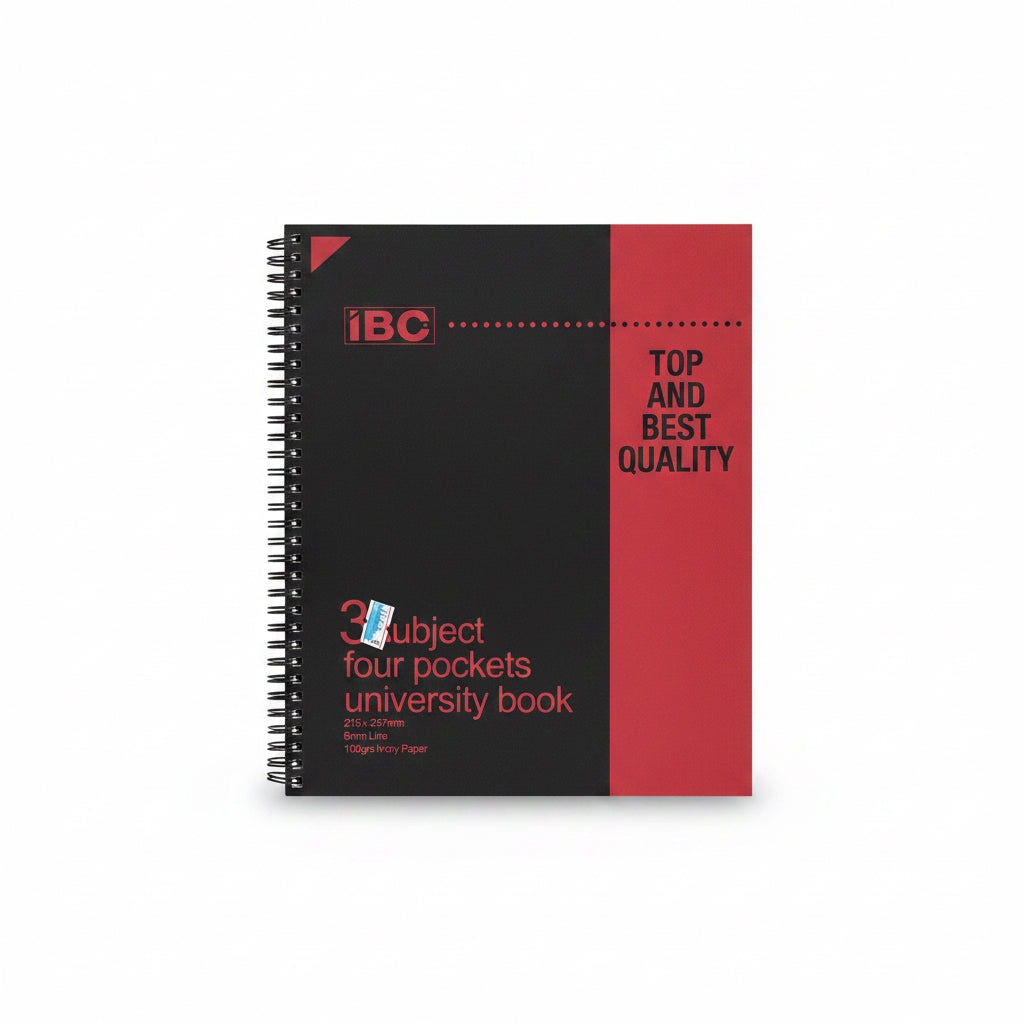 IBC 3 Subject four pockets university Book / دفتر جامعي IBC ‏3 مواد 4 جيوب