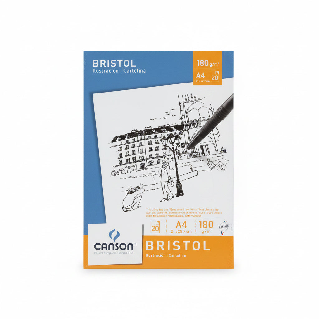 Canson BRISTOL illustracion 180 gm² 20 sheets/ كانسون بريستول إلينستراسيون 180 جم/م²