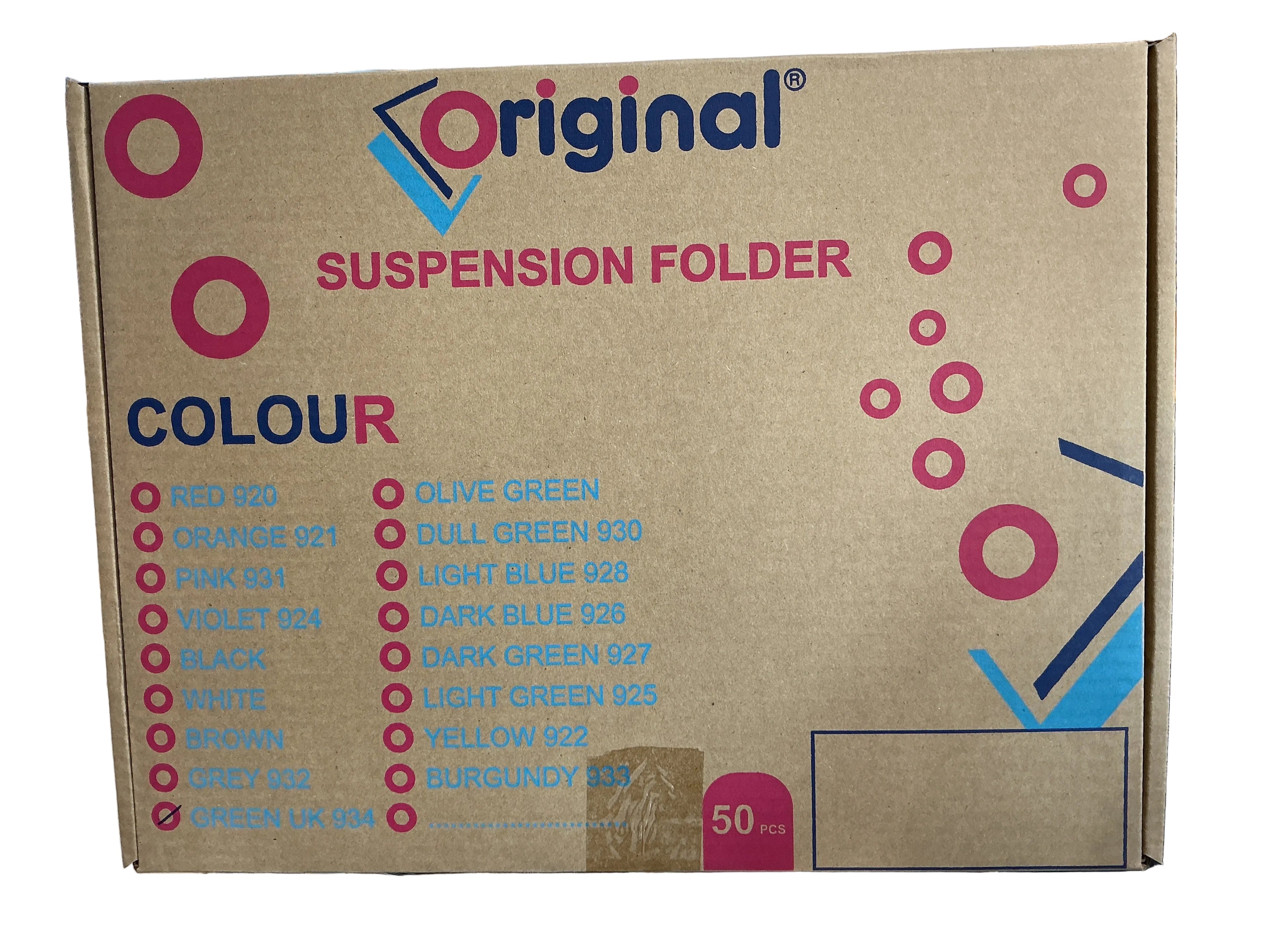 Original Suspension File 50 Pcs Olive Green / ملفات تعليق أصلية 50 قطعة خضراء زيتونية