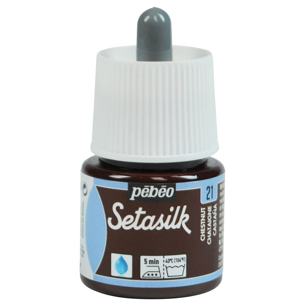Pebeo Setasilk Silk Paint Chestnut / بيبو سيتاسيلك لون حرير كستنائي