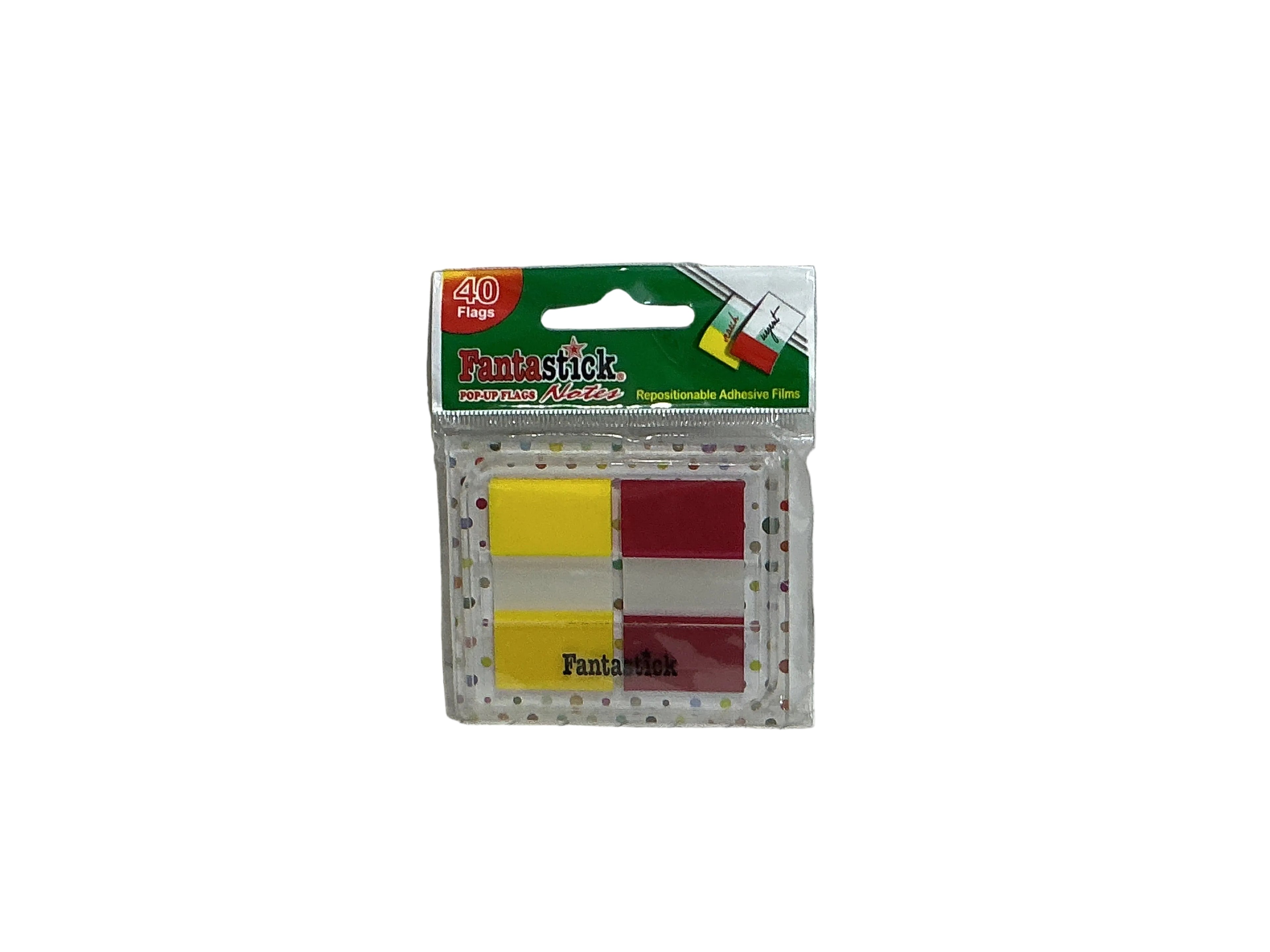 Fantastick Pop-up Flags – 40 Flags, Yellow & Red / أعلام منبثقة فانتاستك – 40 علمًا، أصفر وأحمر