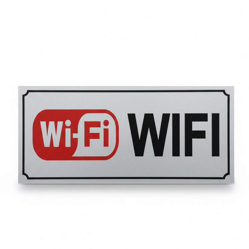 WIFI Sign Silver / واي فاي علامة فضية